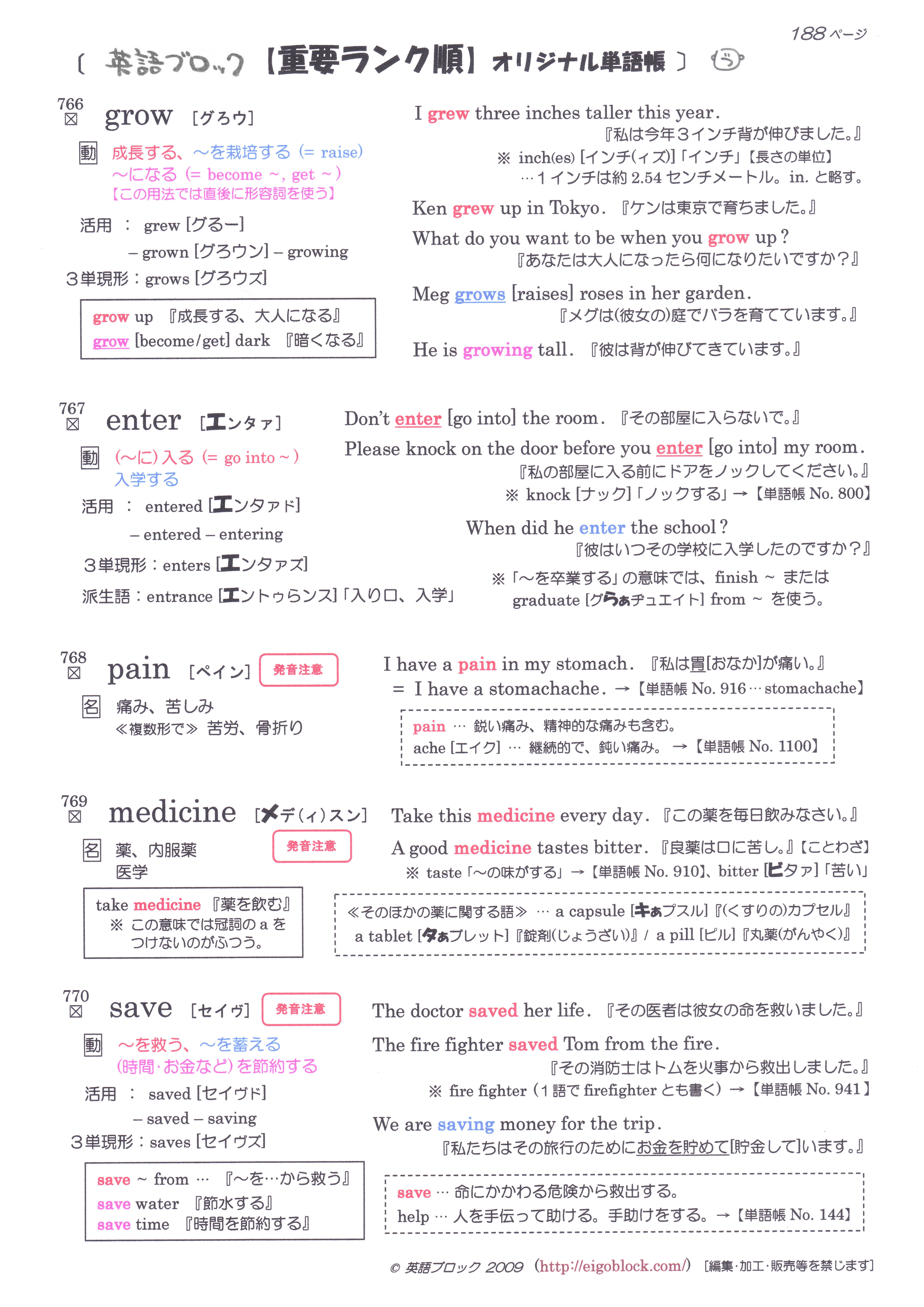 オリジナル英単語帳page 1 英単語帳無料 英語ブロック